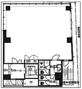 南青山5丁目ビルの基準階図面