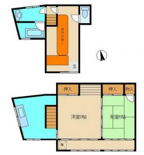 山根方ビルの基準階図面