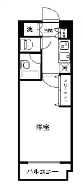 パレステュディオ四谷三丁目ビルの基準階図面