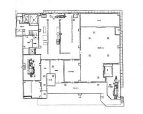 塩浜工場ビルの基準階図面