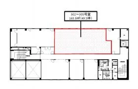 交通会館一之江ビルの基準階図面