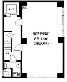 SAビルの基準階図面