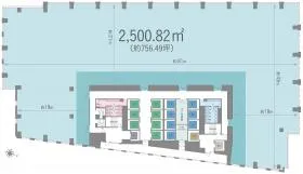 九段会館テラス(旧:九段南一丁目プロジェクト)の基準階図面
