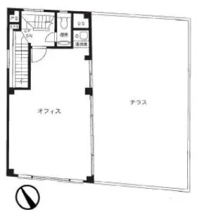 内藤表参道(旧:ガーデンテラス)ビルの基準階図面