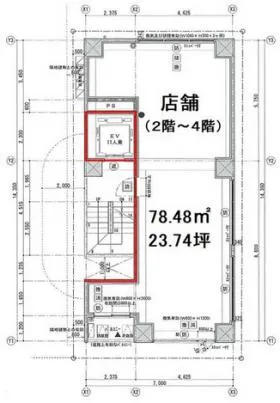 第3セイコービルの基準階図面