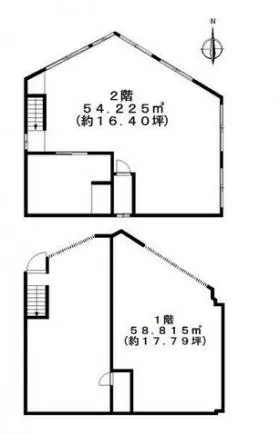 大井1丁目店舗ビルの基準階図面