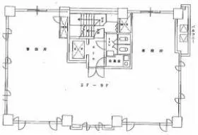 八丁堀ファーストスクエアの基準階図面