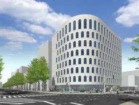 マルタケ新潟駅前ビル建替え計画の外観