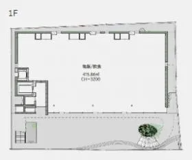 SPRING TERRACE OMOTESANDOビルの基準階図面