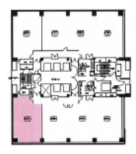 錦パークビルの基準階図面