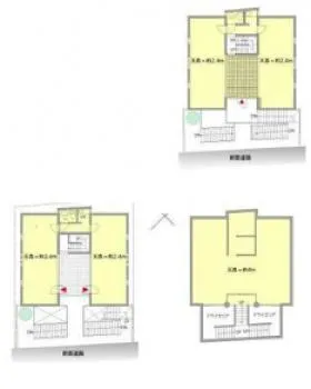 BC南青山ビルの基準階図面