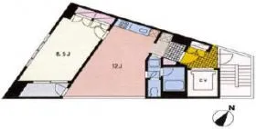 ウィン白金台ビルの基準階図面