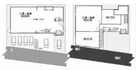 今井町205坪倉庫ビルの基準階図面
