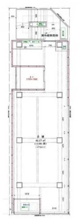 AL BUILDING JINBOCHOの基準階図面