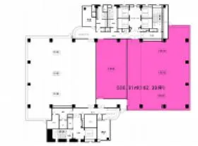 NHK広島放送センタービルの基準階図面