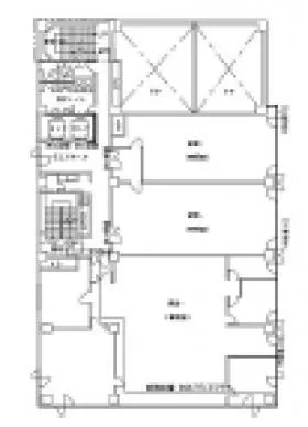 広テレプラザビルの基準階図面