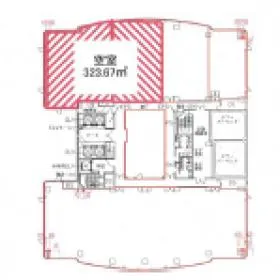 ニッセイ平和公園ビルの基準階図面