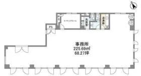アルファゾーンビルの基準階図面