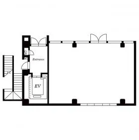 Azabu Toriizaka Firstビルの基準階図面