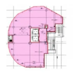 宇田川町32ビルの基準階図面