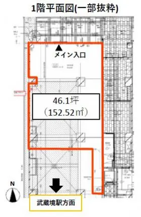 グランシャルール武蔵境の基準階図面