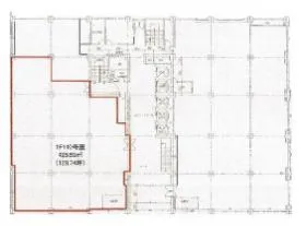 博多三井ビルの基準階図面