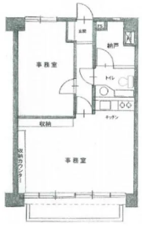 カーサ四谷ビルの基準階図面