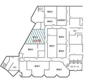 パレットくもじビルの基準階図面