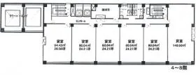 那覇第一生命ビルディングの基準階図面