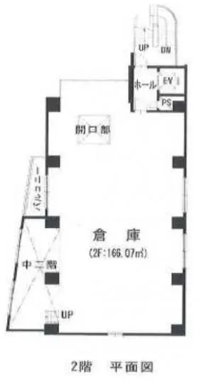 (仮称)川崎貸倉庫の基準階図面