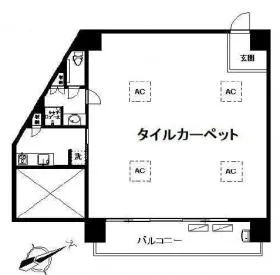 プリズムタワービルの基準階図面