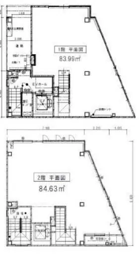 ブロディービルの基準階図面
