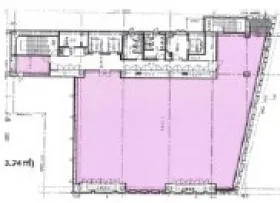 ヒューリック新宿五丁目(旧:きらぼし銀行新宿本店)ビルの基準階図面