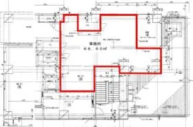 京王アンフィール高幡ビルの基準階図面