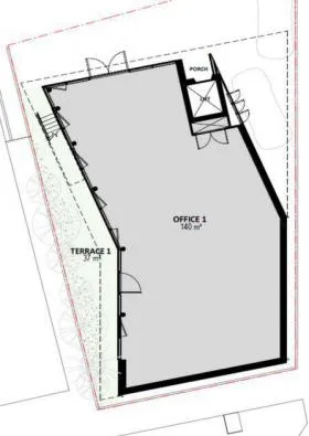 (仮称)IBIS千駄ヶ谷 (旧:SENDAGAYA BUILDING)の基準階図面