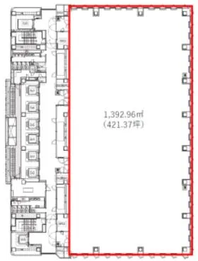 LG YOKOHAMA INNOVATION CENTERの基準階図面