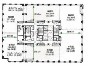 NBF名古屋広小路ビルの基準階図面