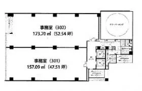 BPRプレイス久屋大通の基準階図面