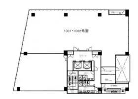 NORE伏見ビルの基準階図面