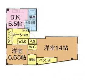 エトワール赤木ビルの基準階図面