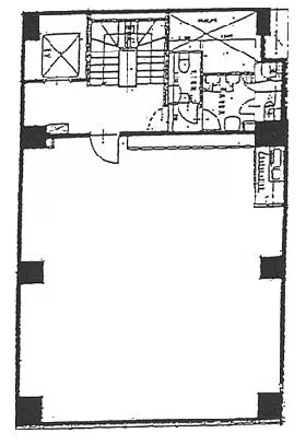 第1田村町ビルの基準階図面