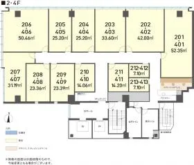 H¹O渋谷三丁目の基準階図面