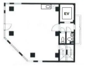AOIHOUSE SHINJUKUの基準階図面