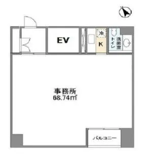 NTビルディングビルの基準階図面