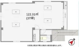 赤坂コリーヌビルの基準階図面