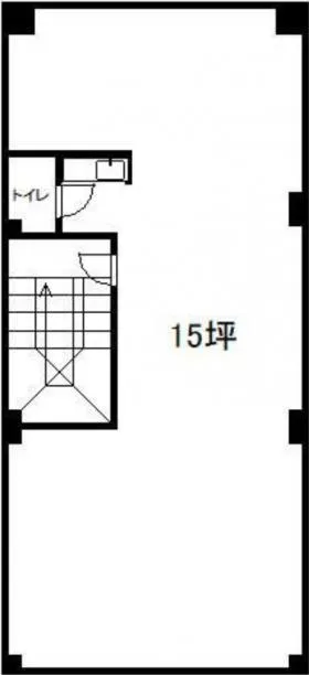 森島ビルの基準階図面