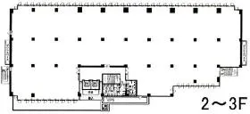 芝公園三丁目ビルの基準階図面