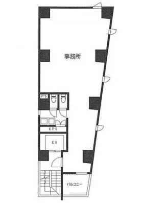 芝MKビルの基準階図面