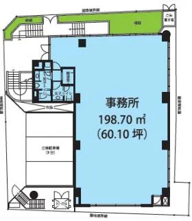 スリーアップ西麻布ビルの基準階図面