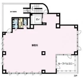 センチュリオン六本木タワーⅡビルの基準階図面